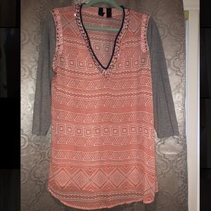 3/4 sleeve tunic